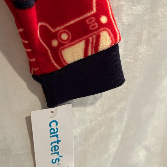 Carter's Boys Size 4 one-piece red gaming fleece footy pajamas NWT - Picture 4 of 4